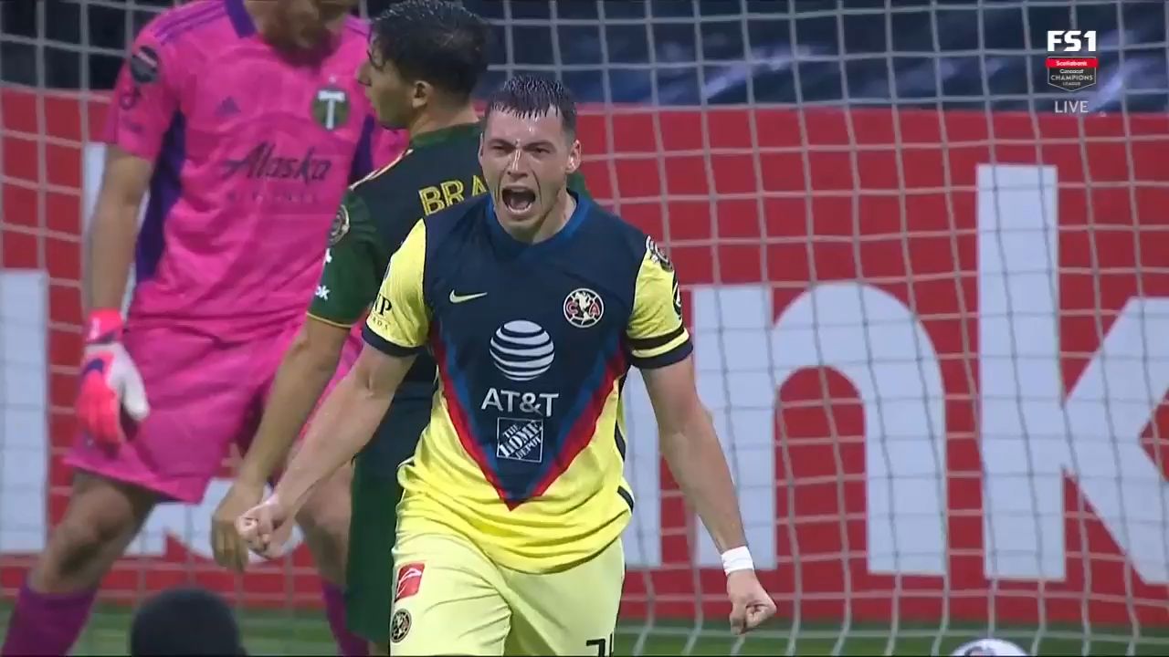 Club América, 1-0 erken saatlerde Timbers karşısında öne geçti, Federico Viñas bir vuruş yaptı