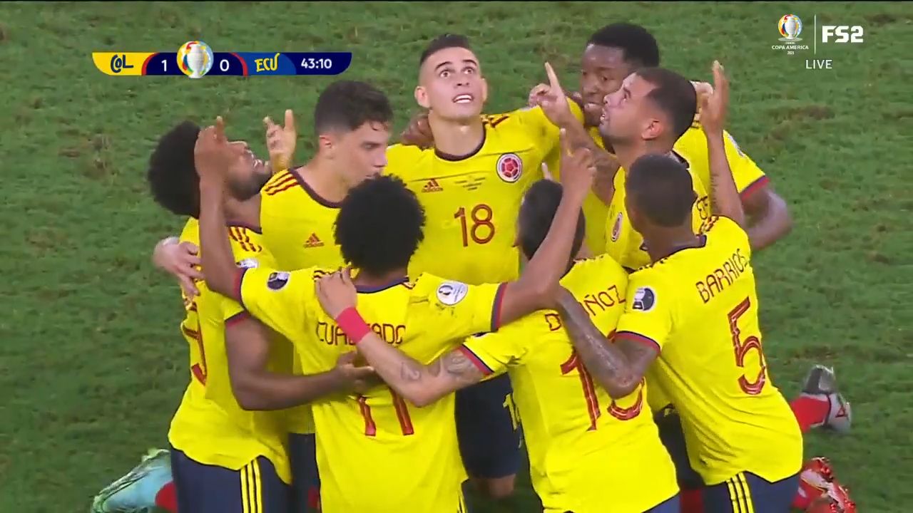 Edwin Cardona serbest vuruştan golüyle Kolombiya’yı Ekvador karşısında 1-0 öne geçirdi.