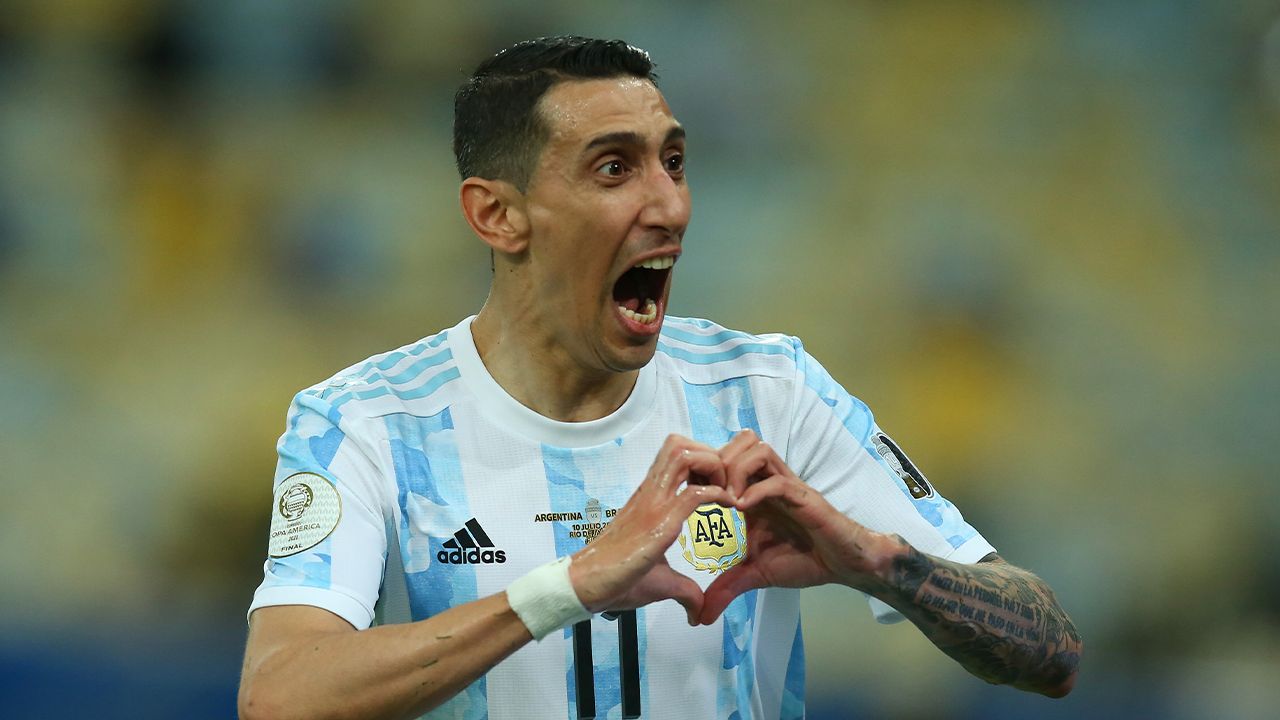Ángel Di Maria 21. dakikada Arjantin’e Brezilya karşısında 1-0 öne geçti.