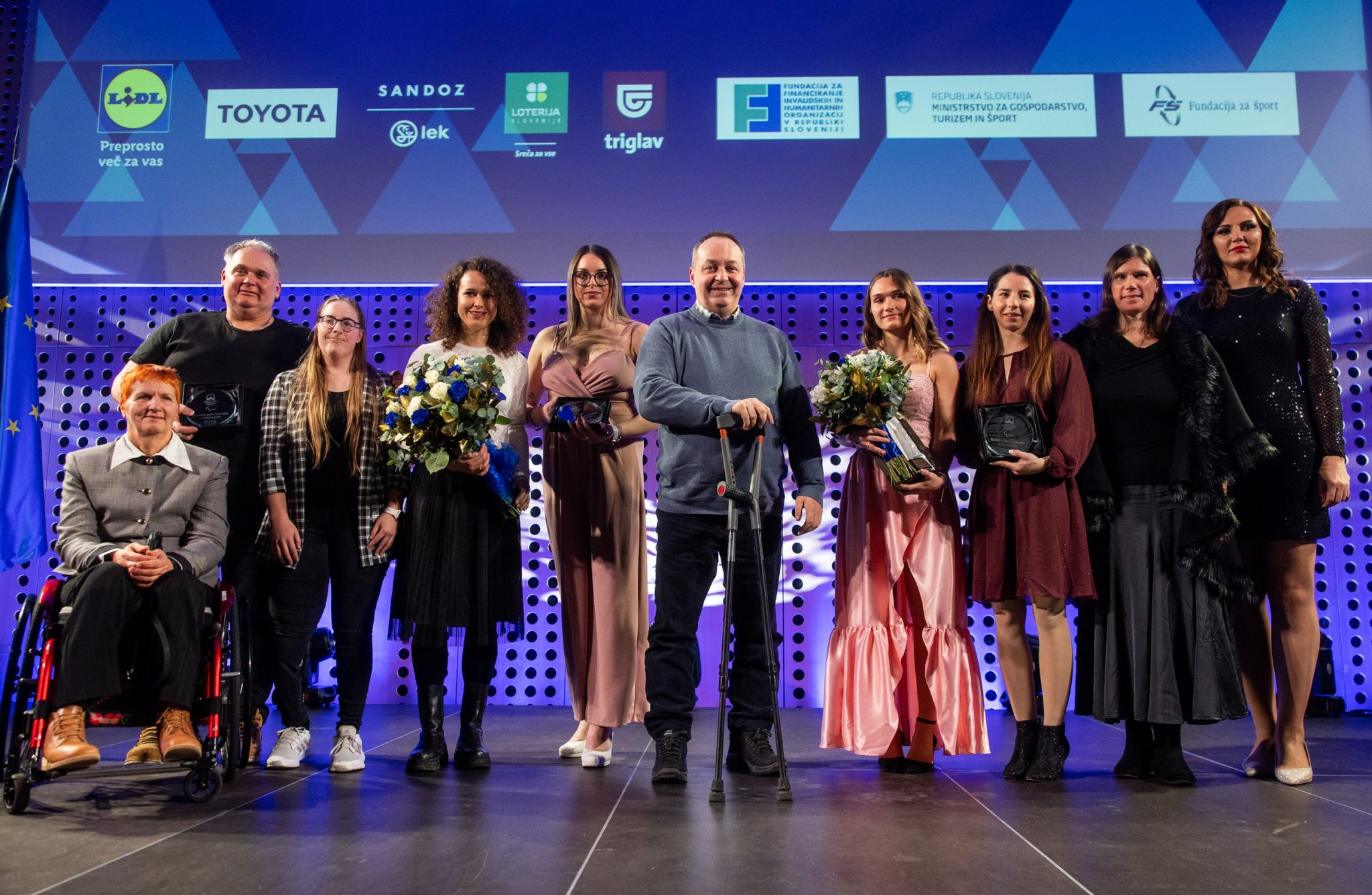 Slovenya Paralimpik Komitesi, oturmalı kadın voleybol takımına Yılın Takımı ödülünü verdi